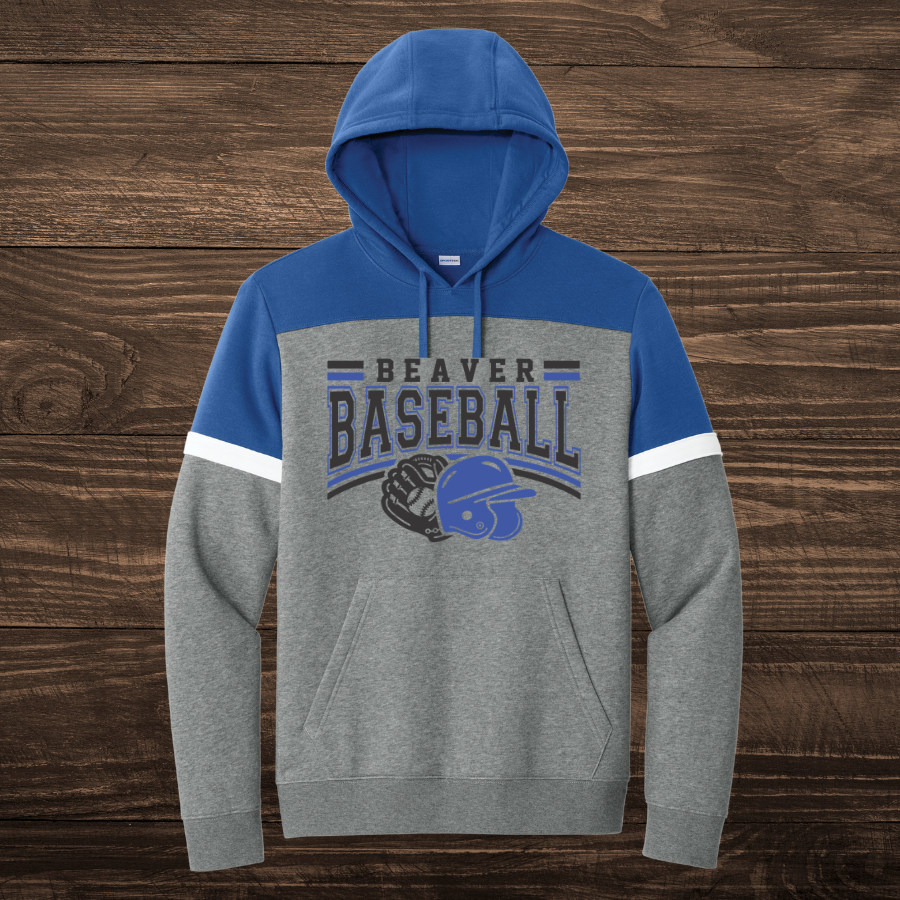 Beaver Baseball Colorblock Hoodies- Adult