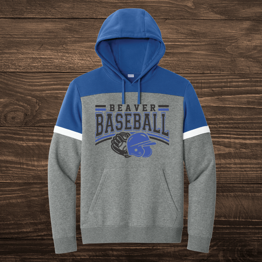 Beaver Baseball Colorblock Hoodies- Adult